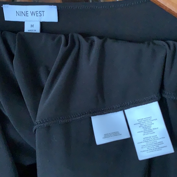 New 9 West peek-a-boo shoulder w/gold buckles top. - Picture 2 of 2